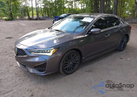 2022 Acura Ilx Premium A-Spec Packages/Technology A-Spec Packages from USA, damaged, VIN 19UDE2F82NA004808